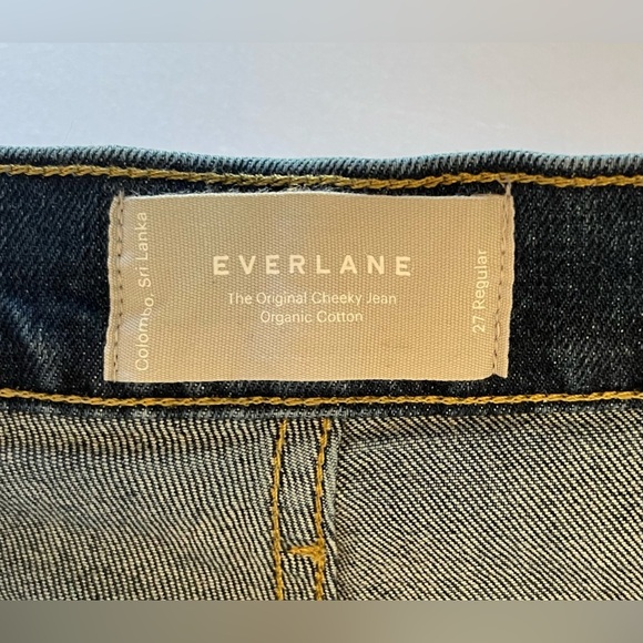 Everlane // Original Cheeky Jean // Washed Midnight // size 27 - Picture 6 of 7
